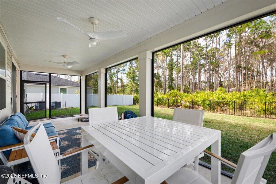 Exterior details and patio area of a home in RiverTown - Settlement, St. Johns (Image 24).