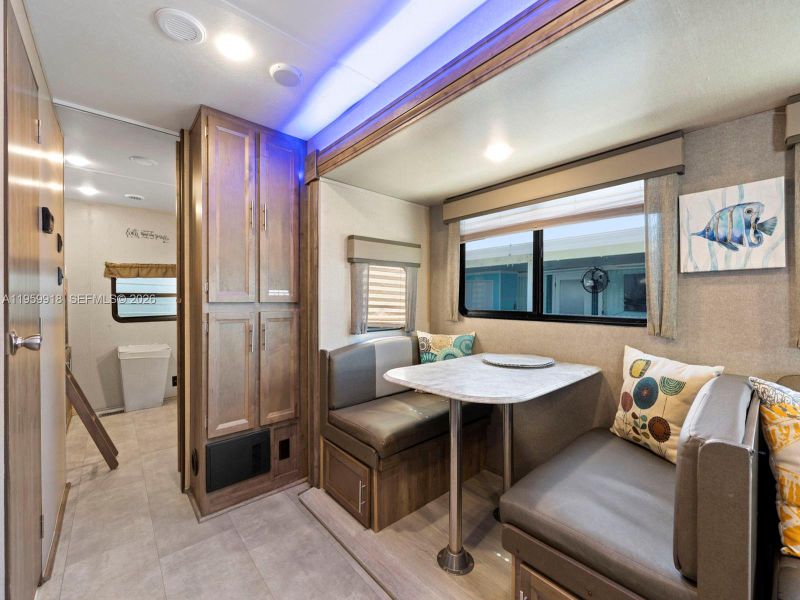 Furnished interior view inside a new home in , Key Largo (Image 25).