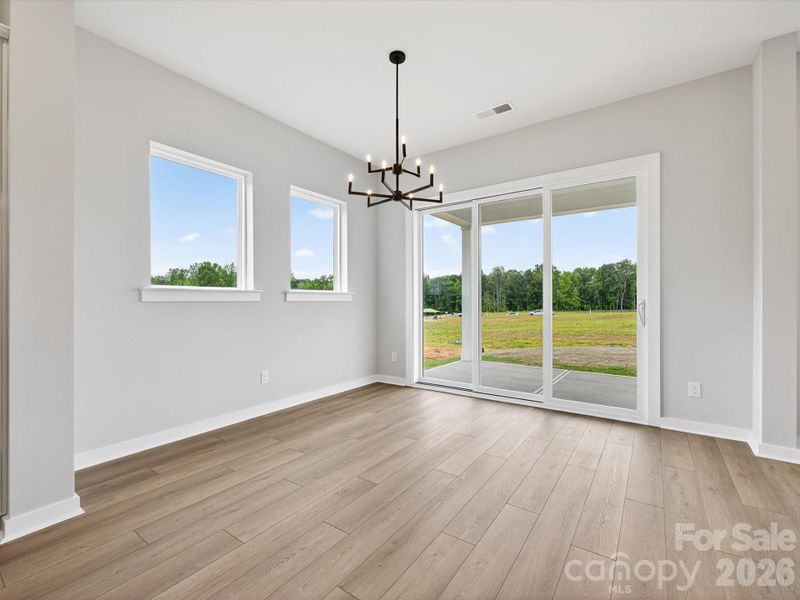 Dining area with great views.