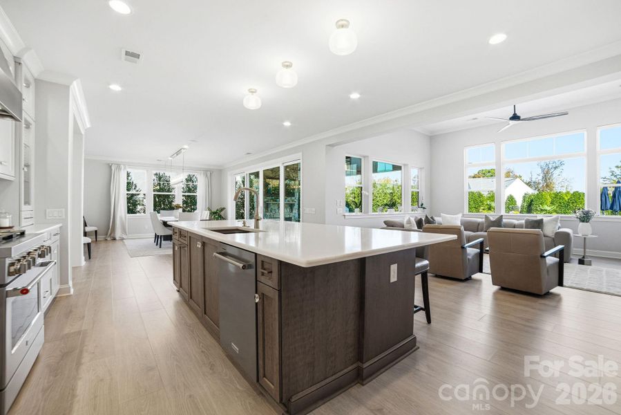 Furnished interior view inside a new home in , Huntersville (Image 35).