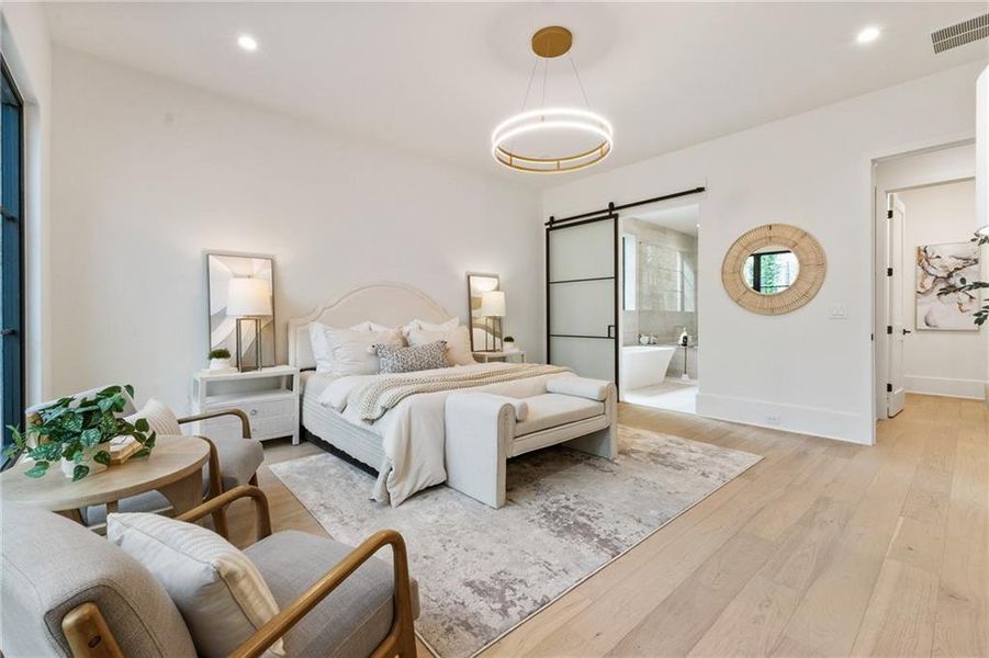 Furnished interior view inside a new home in , Alpharetta (Image 42).