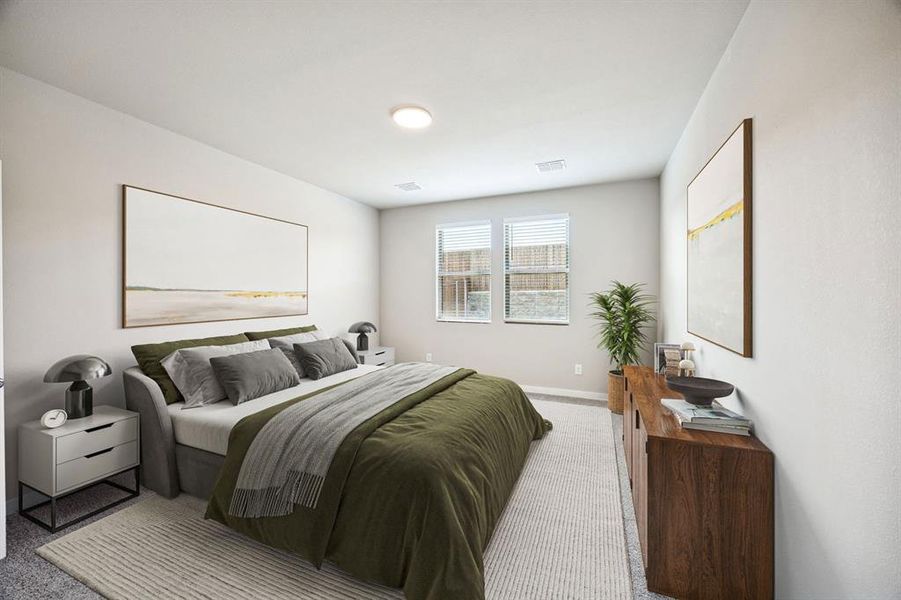 Primary Suite in the Willow home plan by Trophy Signature Homes – REPRESENTATIVE PHOTO