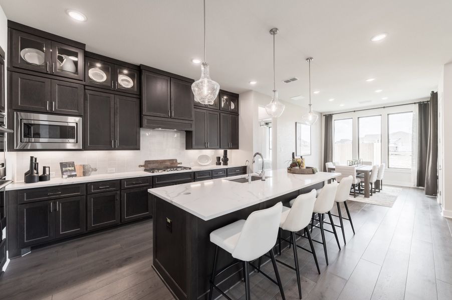 Representative furnished interior of a home built from the Bogata by Tri Pointe Homes in Harvest Green, Richmond (Image 74).