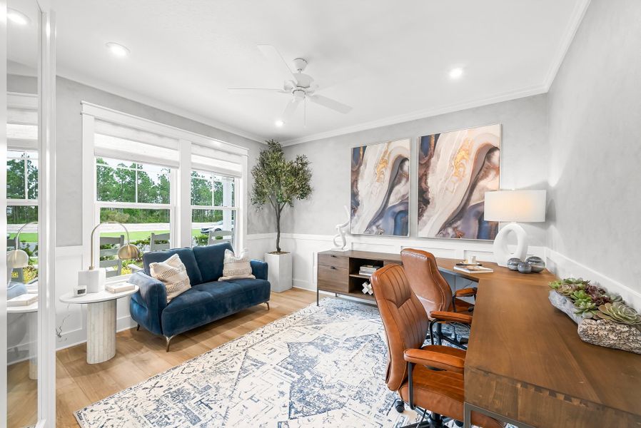 Representative furnished interior of a home built from the Ivy by Fischer Homes in Twin Lakes, Hoschton (Image 6).
