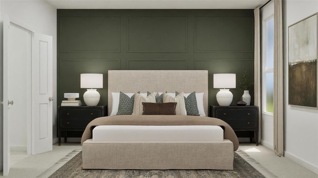 Furnished interior view inside a new home in Ashland, Angleton (Image 13).