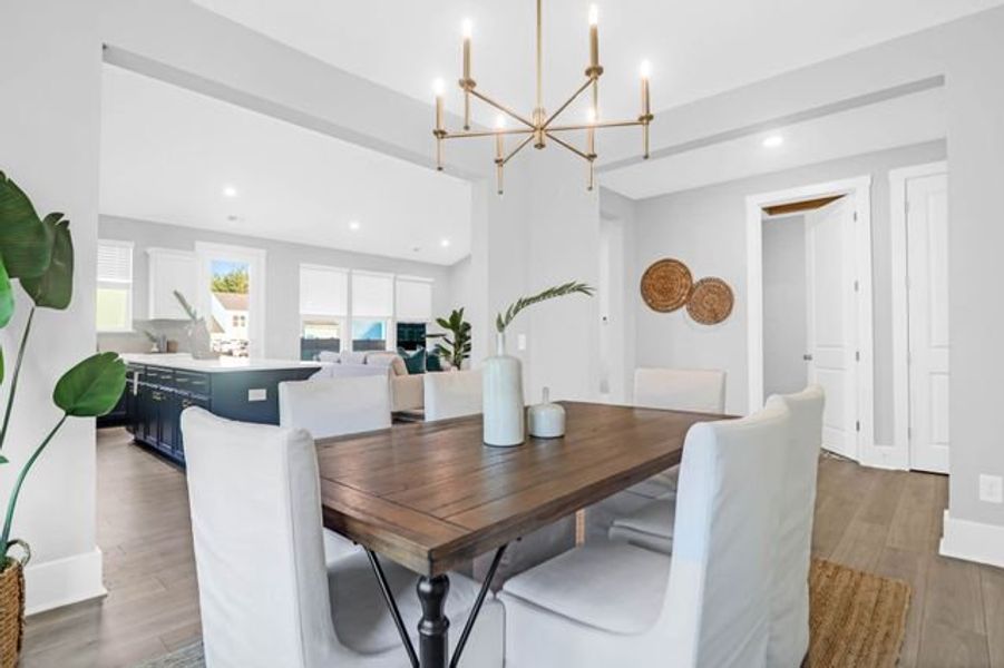 Representative furnished interior of a home built from the Milo P by True Homes in Homecoming, Ravenel (Image 12).