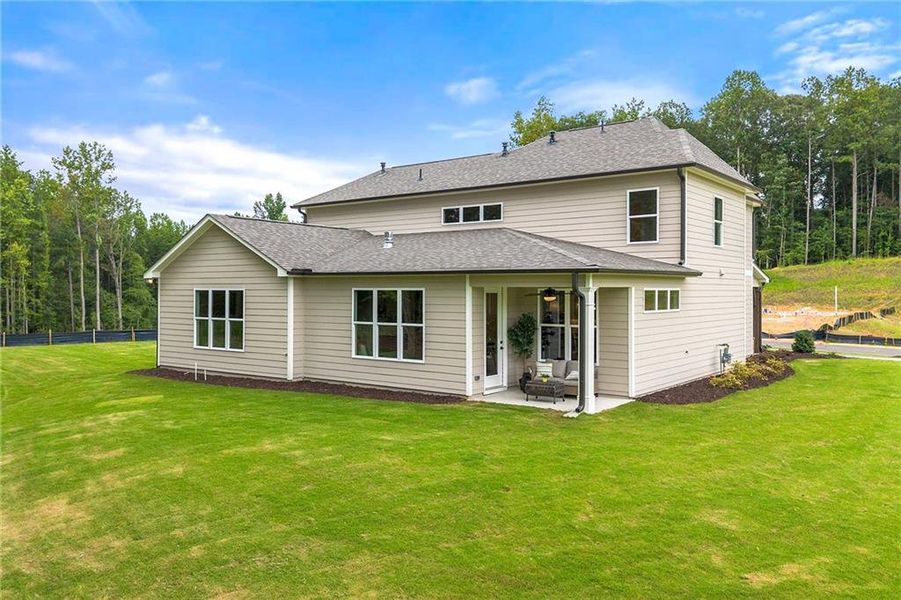 Exterior details and patio area of a home in , Canton (Image 1).