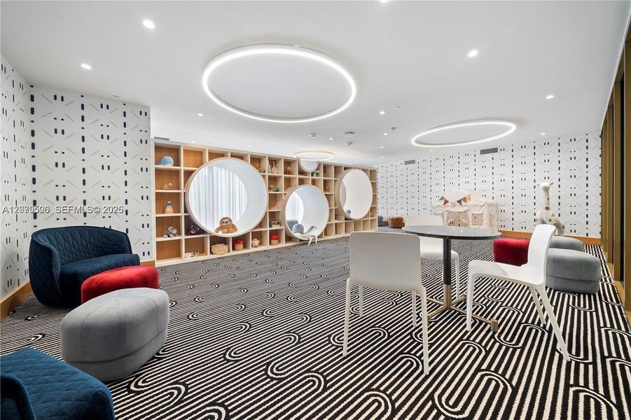 Furnished interior view inside a new home in , Miami (Image 11).