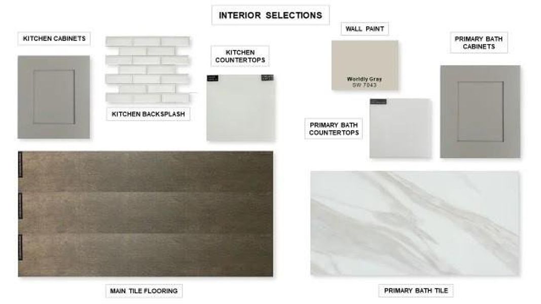 Sample of building materials used in homes in Escondido, Magnolia (Image 7). Sample of building materials used in homes in Escondido, Magnolia (Image 7).