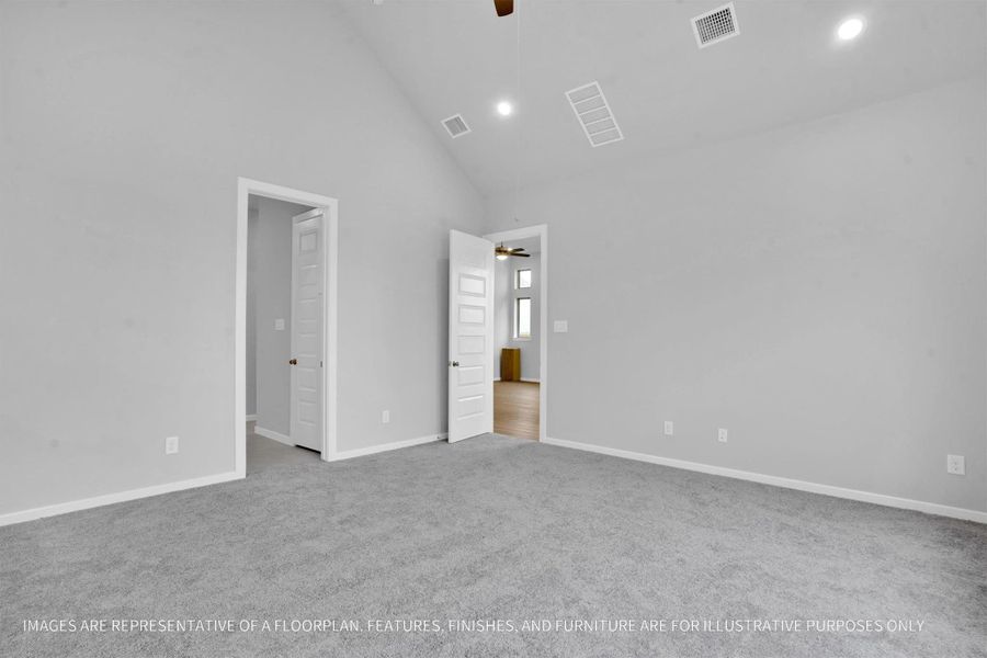 Spacious, unfurnished interior of a new home in Canterra Creek  60', Iowa Colony (Image 17).