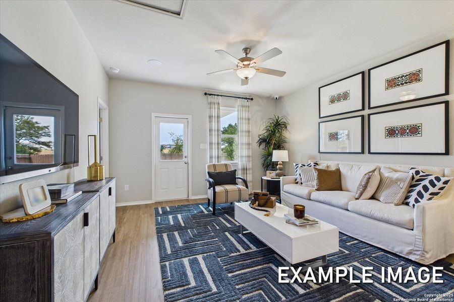 Furnished interior view inside a new home in Agave, San Antonio (Image 15).