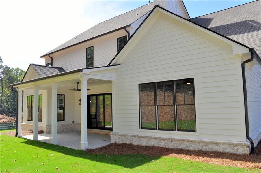 Exterior details and patio area of a home in , Marietta (Image 26). Exterior details and patio area of a home in , Marietta (Image 26).