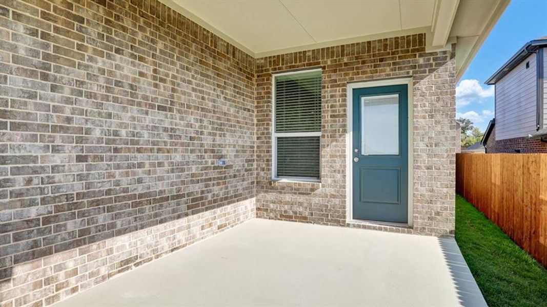 Covered back Patio