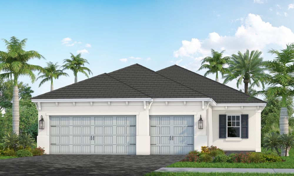 Representative exterior photo of a completed home built from the Brilliance by Neal Communities in SkySail, Naples, FL (Image 2).