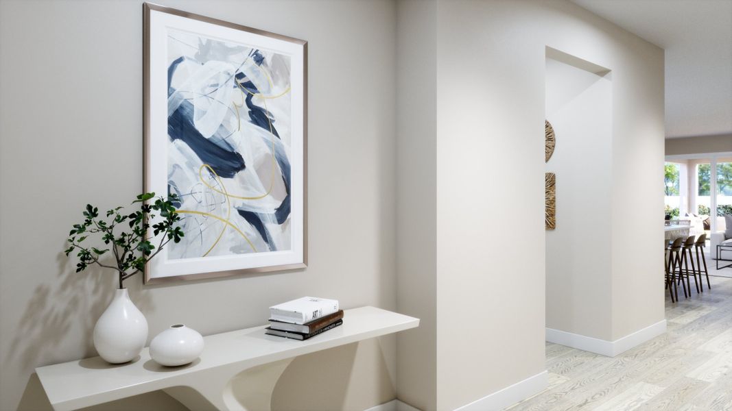 Representative furnished interior of a home built from the Luna by Risewell Homes in Marion Ridge, Haines City (Image 3).