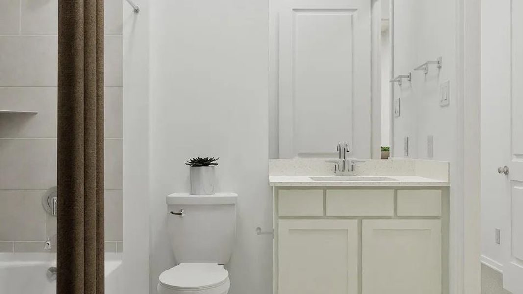 Furnished interior view inside a new home in , Hutto (Image 17).