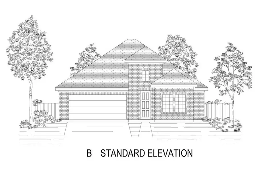 Representative rendering of the exterior for the Edgewater F by First Texas Homes (Image 5). Representative rendering of the exterior for the Edgewater F by First Texas Homes (Image 5).