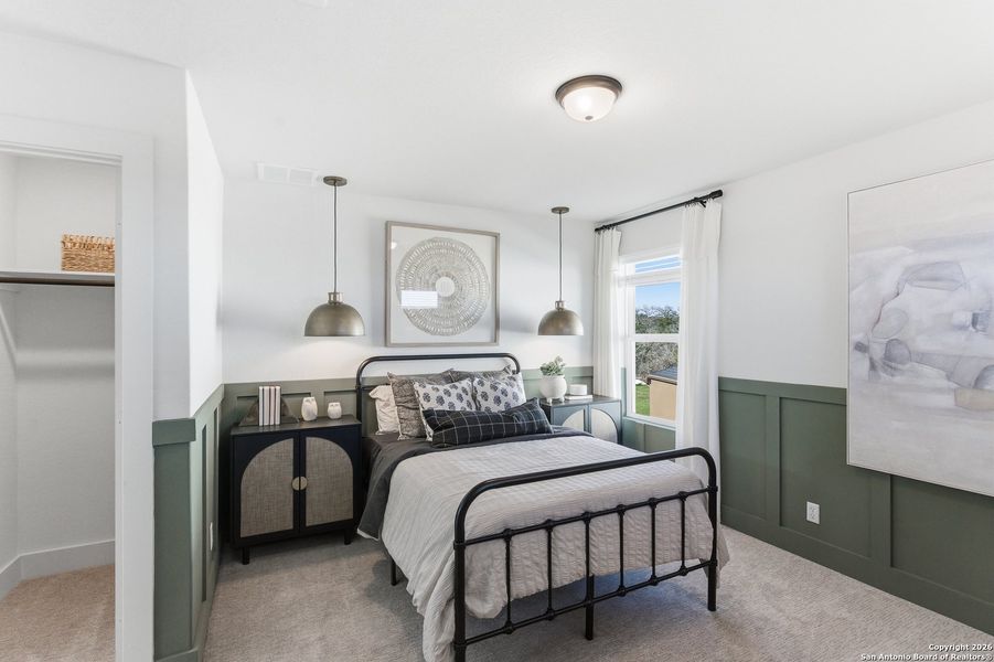 Furnished interior view inside a new home in Prominence, San Antonio (Image 8).