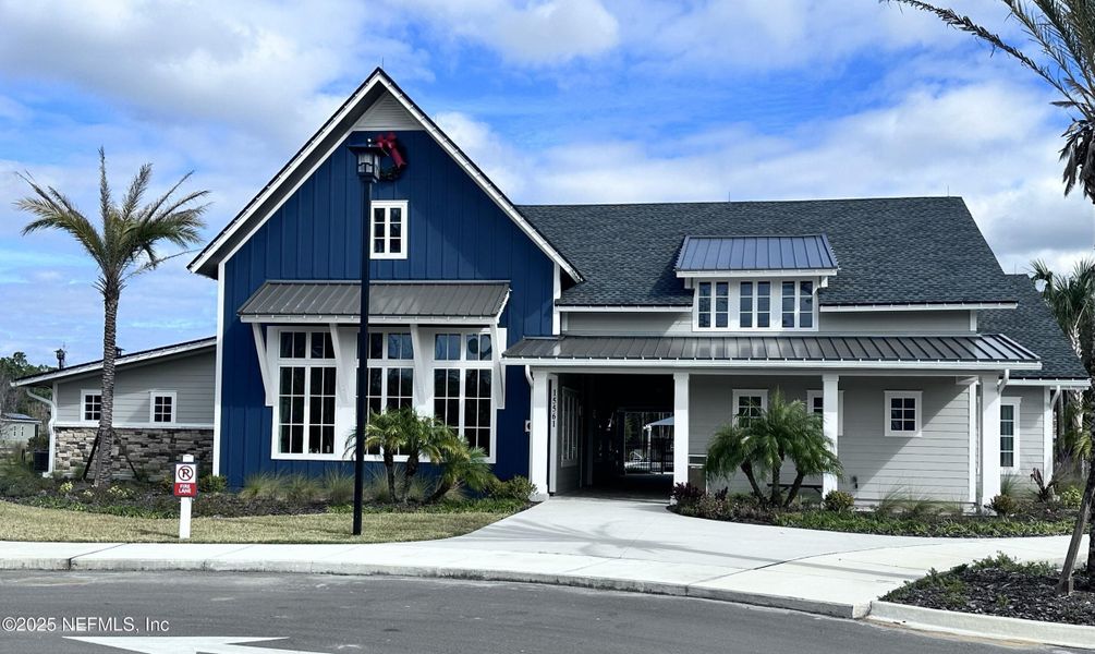 Front exterior of a new home in Seaton Creek: Seaton Creek 50s, Jacksonville, FL, highlighting curb appeal (Image 1). Front exterior of a new home in Seaton Creek: Seaton Creek 50s, Jacksonville, FL, highlighting curb appeal (Image 1).
