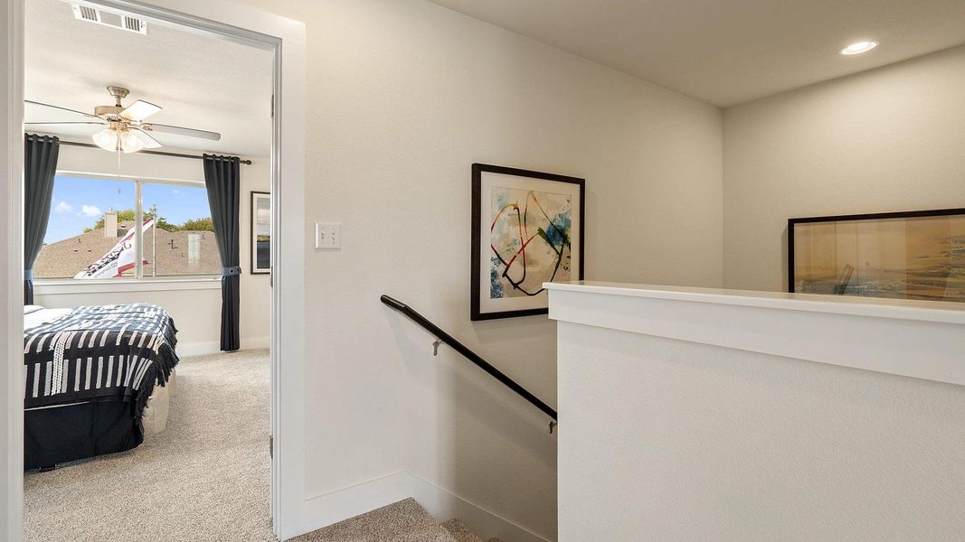 Furnished interior view inside a new home in Saddle Creek Twinhomes, Georgetown (Image 14). Furnished interior view inside a new home in Saddle Creek Twinhomes, Georgetown (Image 14).