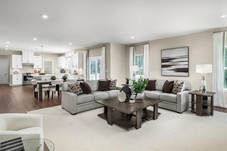 Representative furnished interior of a home built from the Corsica by Ryan Homes in Muirwood, Murfreesboro (Image 9).