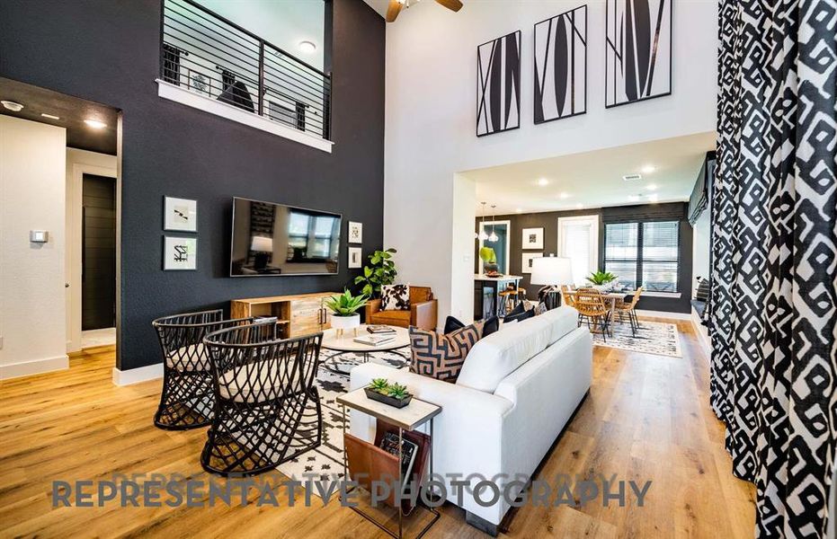 Furnished interior view inside a new home in Mosaic, Celina (Image 12).