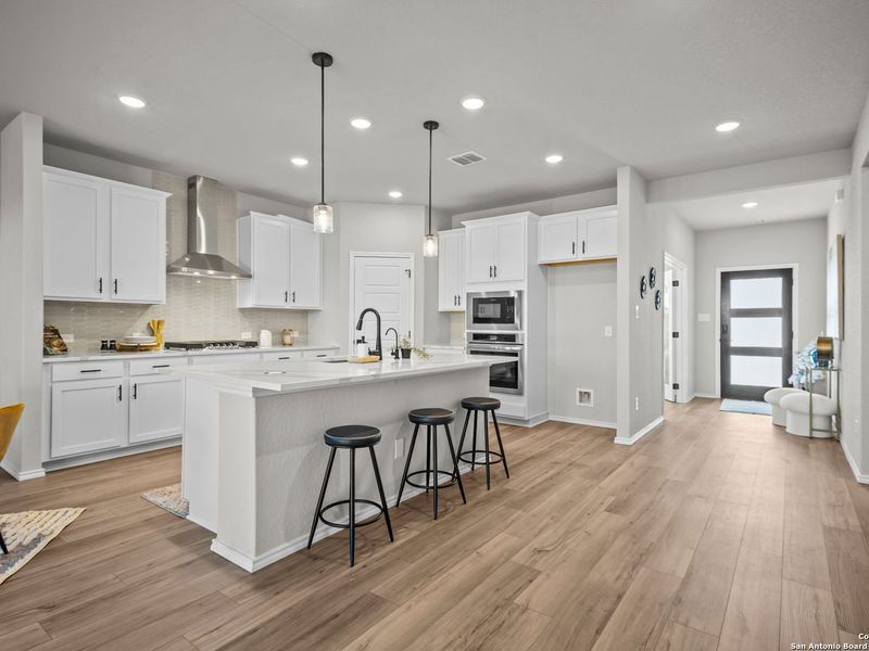 Furnished interior view inside a new home in Horizon Pointe, Converse (Image 13).