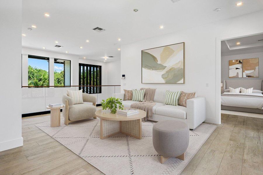Furnished interior view inside a new home in , Delray Beach (Image 65).