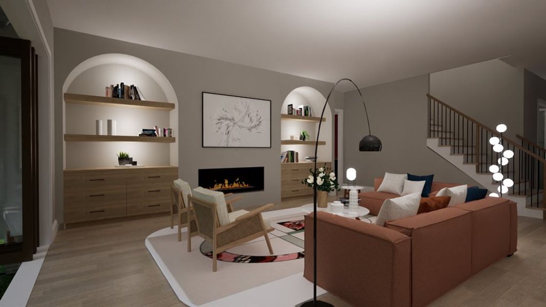 Representative furnished interior of a home built from the The Glenn by Ken Harvey Homes in Carriage Farms, Raleigh (Image 12).