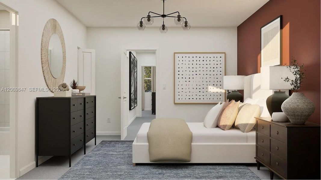 Furnished interior view inside a new home in Breezewood, Miami (Image 4).