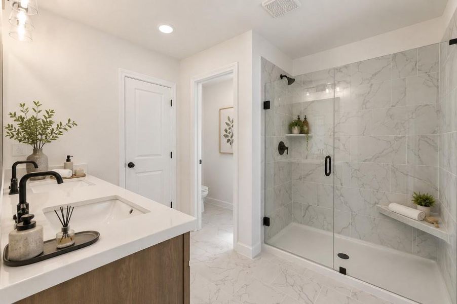 Furnished interior view inside a new home in Wildwood Place, Powder Springs (Image 18).