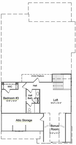 2D floor plan layout of this home in Cumberland, Concord, NC (Image 3).