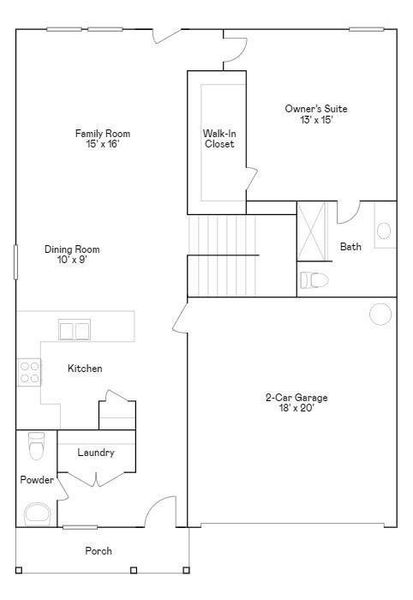 2D floor plan layout of this home in , Katy, TX (Image 6).
