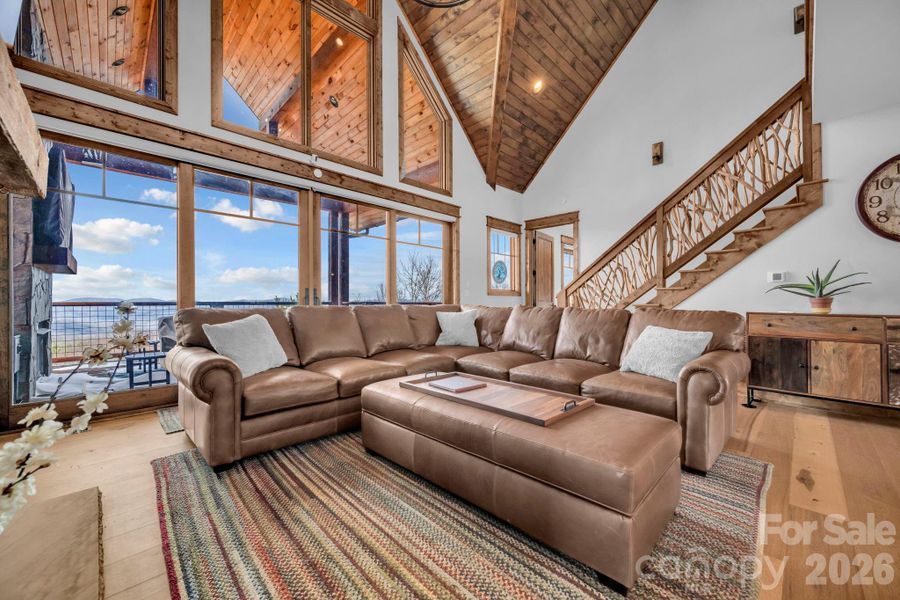 Furnished interior view inside a new home in , Banner Elk (Image 13).