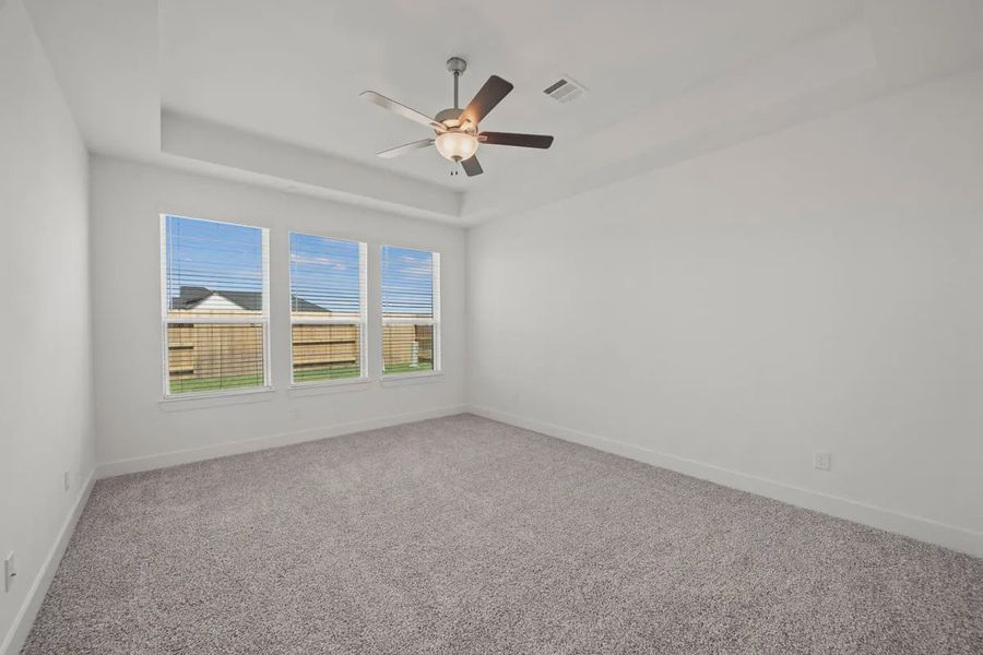 Representative unfurnished interior of a home built from the Mariah by Chesmar Homes in Lakes of Cane Island, Katy (Image 29).