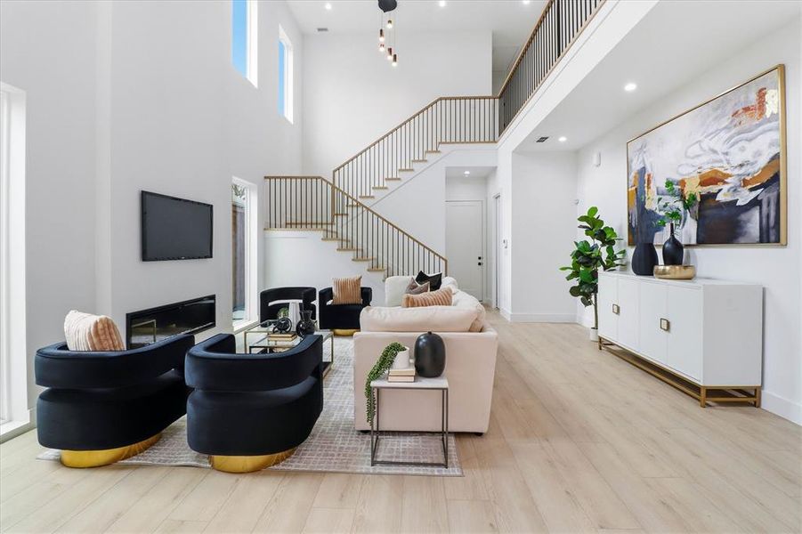 Furnished interior view inside a new home in , Dallas (Image 13).