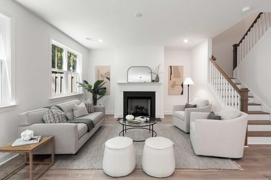 Furnished interior view inside a new home in , Johns Island (Image 16). Furnished interior view inside a new home in , Johns Island (Image 16).