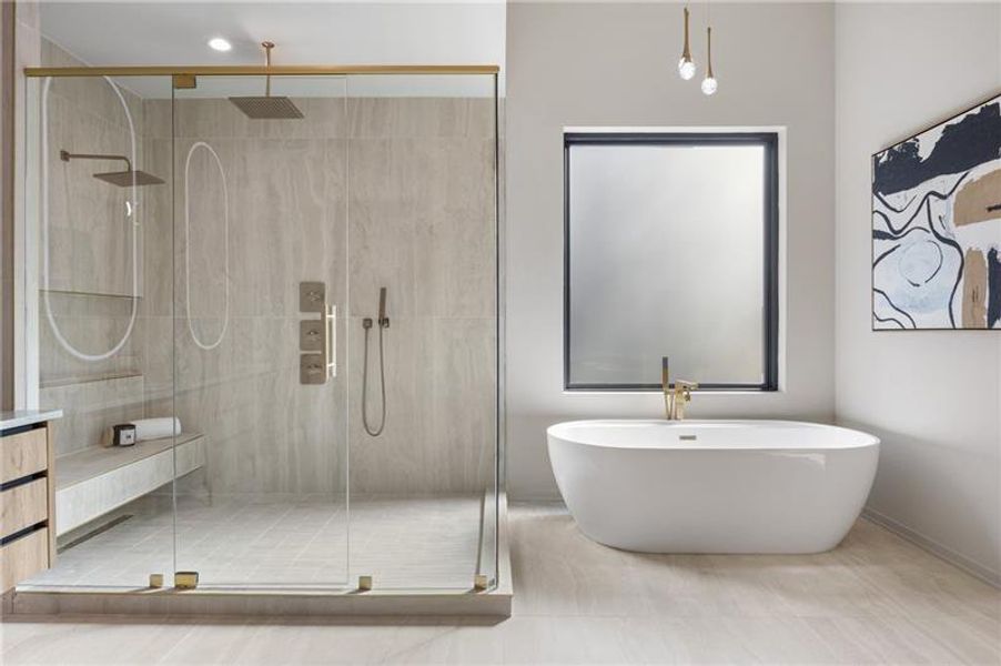 Furnished interior view inside a new home in , Sandy Springs (Image 50).