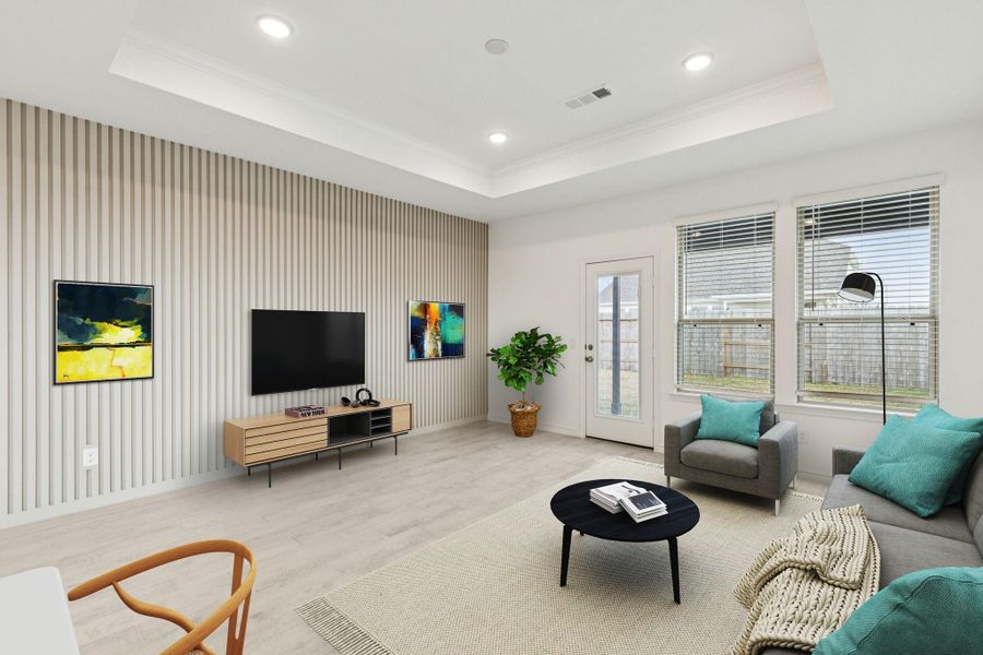 Furnished interior view inside a new home in River Ranch, Dayton (Image 12).