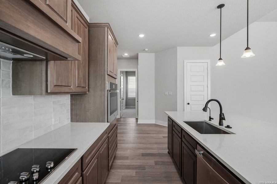 Furnished interior view inside a new home in Alsatian Oaks, Castroville (Image 17).