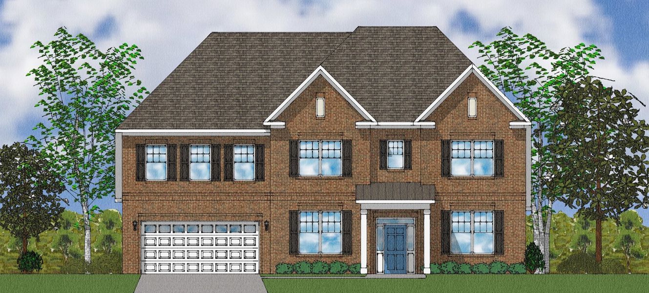 Representative exterior photo of a completed home built from the Patterson II - Elite Collection by Mungo Homes in Suter Estates, Easley, SC (Image 45).