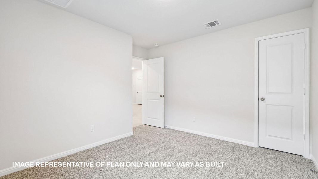 Spacious, unfurnished interior of a new home in Trails at Wildhorse, Austin (Image 28).