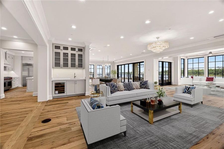 Furnished interior view inside a new home in , Savannah (Image 11).