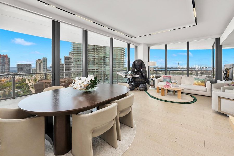 Furnished interior view inside a new home in , Miami Beach (Image 51).