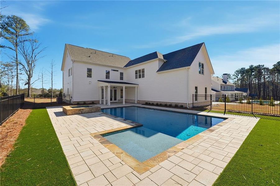 Exterior details and patio area of a home in , Marietta (Image 25).
