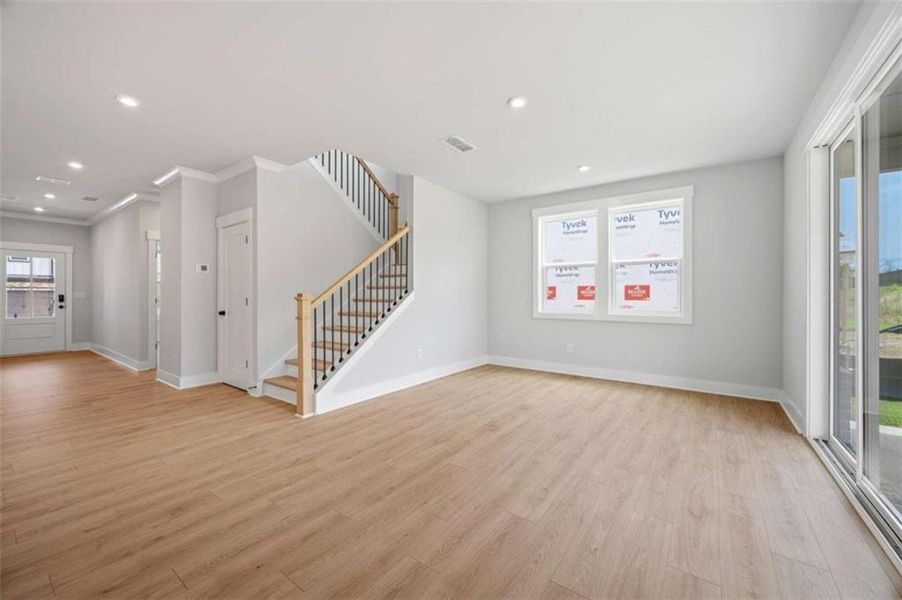 Spacious, unfurnished interior of a new home in The Paddocks at Doc Hughes, Buford (Image 17).
