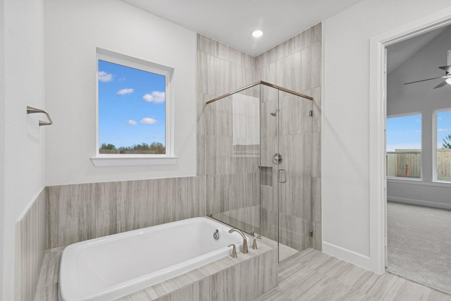 Furnished interior view inside a new home in Grange 45' Homesites, Katy (Image 10).