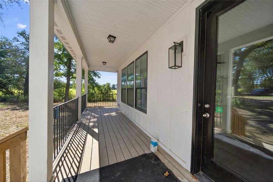 View of wooden porch