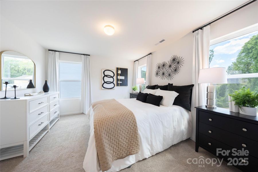 Furnished interior in a model home at Dukes Ridge in Charlotte (Image 12).