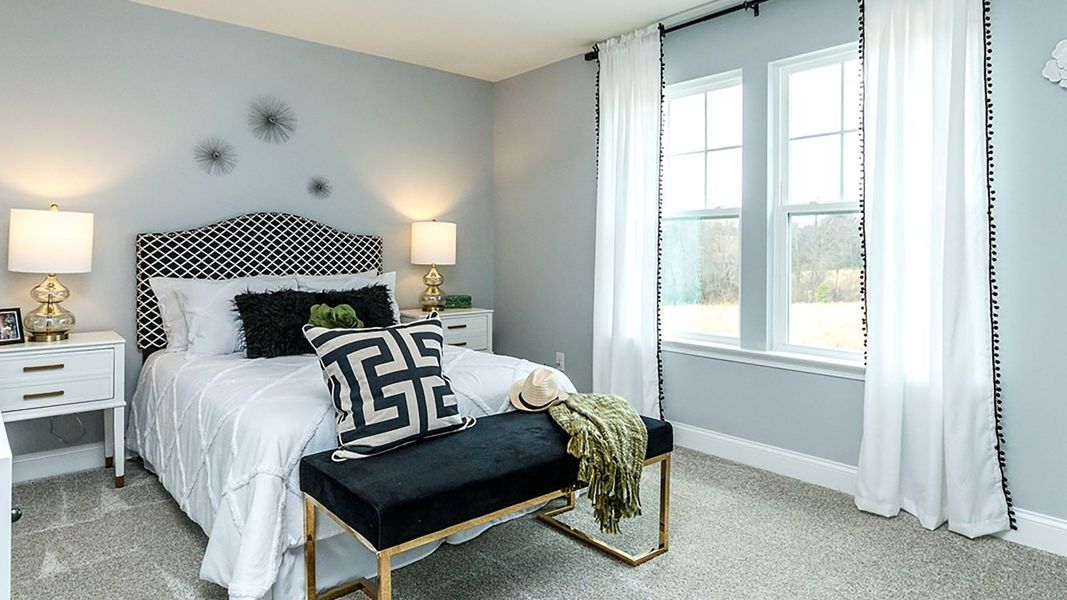Furnished interior view inside a new home in Station Pointe, Angier (Image 26).